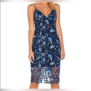 Bardot Sapphire Floral Midi  Dress‎ - 4